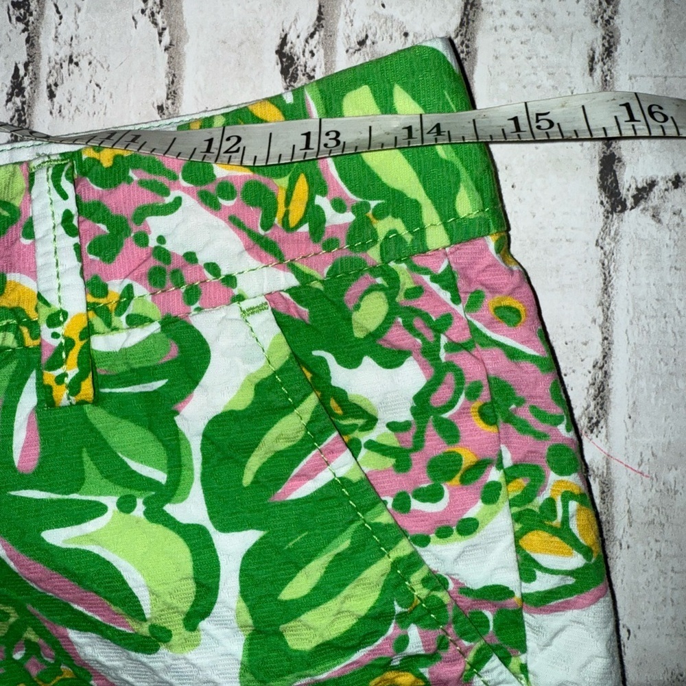 Lilly Pulitzer Seeing Pink Elephants Callahan Shorts 00 - Picture 3 of 5